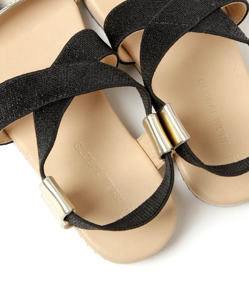 セール】【キッズ】ゴムクロスサンダル/942220（サンダル