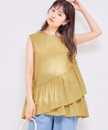 vis-`a-vis（ビサビ）の「【WEB限定】コットン変形ティアードブラウス（シャツ/ブラウス）」