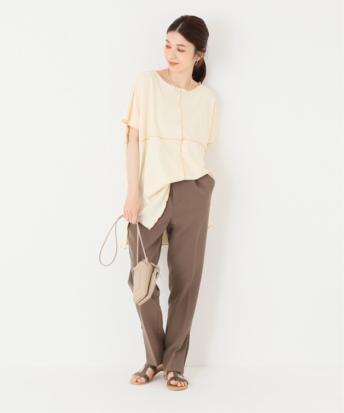 Simplicite（サンプリシテ）の「メロービッグカットソー◆（Tシャツ/カットソー・レディース・ブラック/グリーン/アイボリー・FREE）」の17枚目の写真