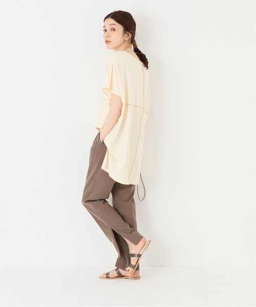 Simplicite（サンプリシテ）の「メロービッグカットソー◆（Tシャツ/カットソー・レディース・ブラック/グリーン/アイボリー・FREE）」の18枚目の写真