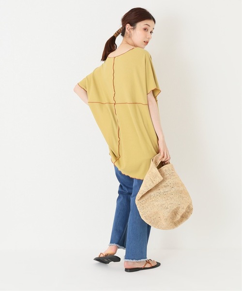 Simplicite（サンプリシテ）の「メロービッグカットソー◆（Tシャツ/カットソー・レディース・ブラック/グリーン/アイボリー・FREE）」の20枚目の写真