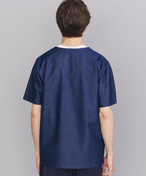 BEAUTY&YOUTH UNITED ARROWS（ビューティーアンドユースユナイテッドアローズ）の「BY FAKE レイヤード ツイル Tシャツ（Tシャツ/カットソー・メンズ・ライトグレー/ネイビー/ブラック・SMALL/MEDIUM/LARGE/X-LARGE）」の6枚目の写真