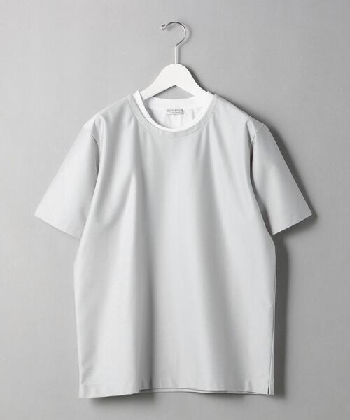 BEAUTY&YOUTH UNITED ARROWS（ビューティーアンドユースユナイテッドアローズ）の「BY FAKE レイヤード ツイル Tシャツ（Tシャツ/カットソー・メンズ・ライトグレー/ネイビー/ブラック・SMALL/MEDIUM/LARGE/X-LARGE）」の20枚目の写真