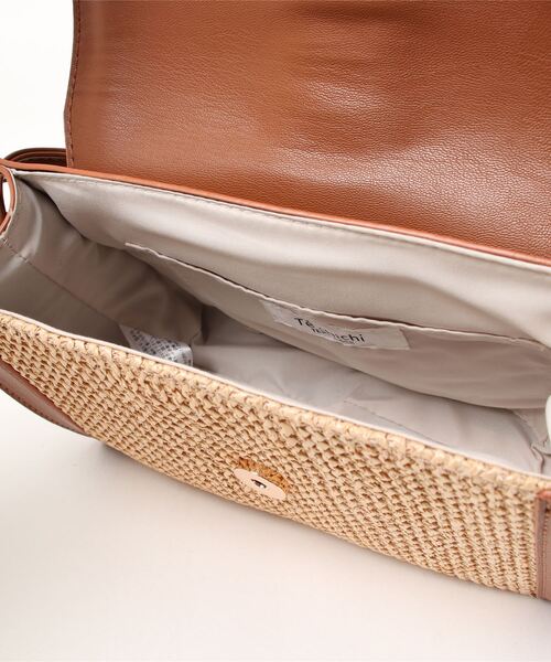 Te chichi TERRASSE（テチチテラス）の「雑材スクエアショルダーバッグ（ショルダーバッグ・レディース・ブラウン/ブラック・ﾌﾘ-）」の4枚目の写真