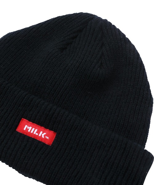 MILKFED.（ミルクフェド）の「LOGO BASIC KNIT CAP（ニットキャップ/ビーニー・レディース・ライトパープル/レッド/ベージュ/ブラック/グレー・ONE SIZE）」の9枚目の写真