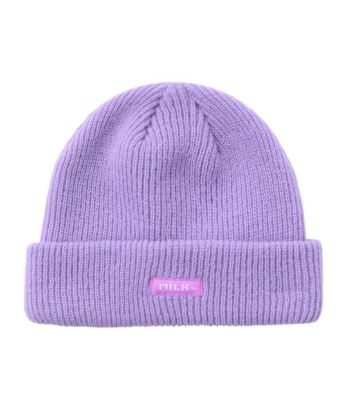 MILKFED.（ミルクフェド）の「LOGO BASIC KNIT CAP（ニットキャップ/ビーニー・レディース・ライトパープル/レッド/ベージュ/ブラック/グレー・ONE SIZE）」の17枚目の写真