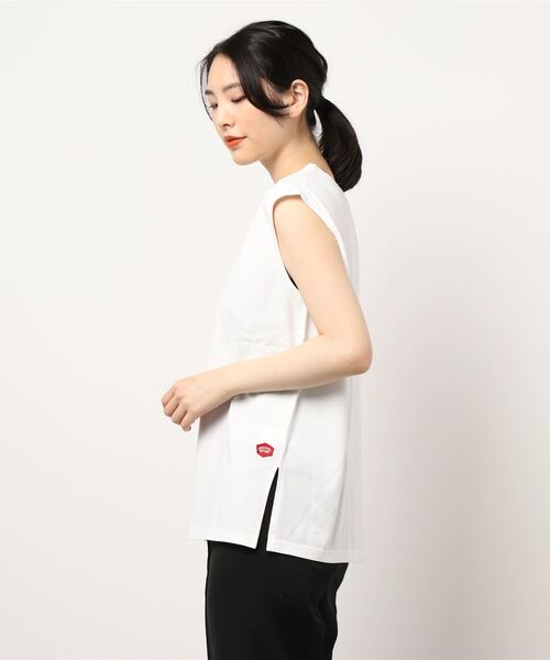 Grand PARK（グランドパーク）の「スリットノースリTシャツ（Tシャツ/カットソー・レディース・ホワイト・FREE）」の7枚目の写真