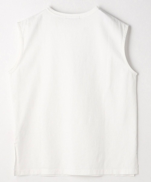 Grand PARK（グランドパーク）の「スリットノースリTシャツ（Tシャツ/カットソー・レディース・ホワイト・FREE）」の2枚目の写真