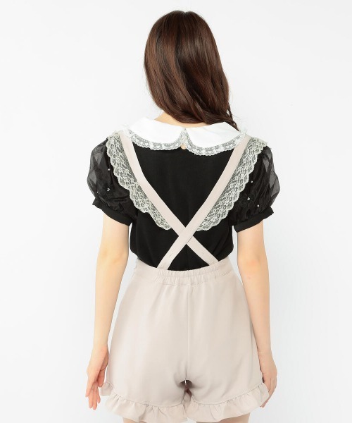 LODISPOTTO（ロディスポット）の「Lacyフリルサスキュロット（その他パンツ・レディース・ピンクベージュ/ブラック・MEDIUM）」の6枚目の写真