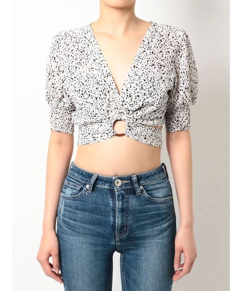 GYDA（ジェイダ）の「フロントバックルTOPS（シャツ/ブラウス・レディース・ベージュ/オフホワイト・FREE）」の20枚目の写真