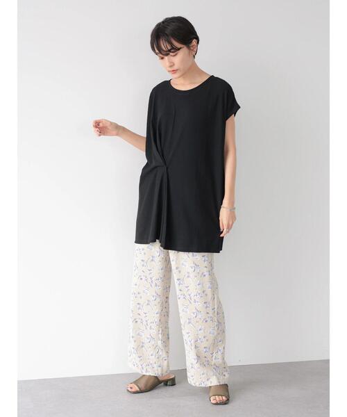 AMERICAN HOLIC（アメリカンホリック）の「針抜きメッシュフロントタックカットチュニック（Tシャツ/カットソー・レディース・カーキ/ライトグレー/ブラック・FREE）」の10枚目の写真