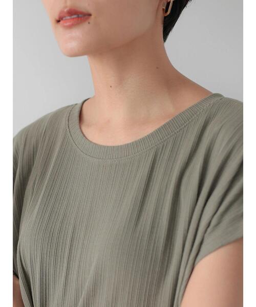 AMERICAN HOLIC（アメリカンホリック）の「針抜きメッシュフロントタックカットチュニック（Tシャツ/カットソー・レディース・カーキ/ライトグレー/ブラック・FREE）」の14枚目の写真