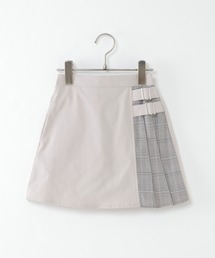 【キッズ】サイドチェックプリーツスカート（120~160cm）