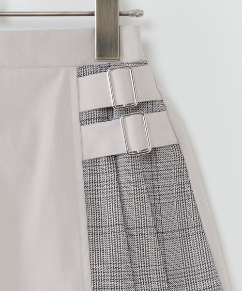 ikka（イッカ）の「【キッズ】サイドチェックプリーツスカート（120~160cm）（スカート・キッズ・ブラック/ライトベージュ・120/130/140/150/160）」の5枚目の写真