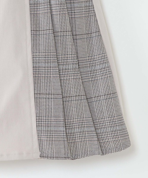 ikka（イッカ）の「【キッズ】サイドチェックプリーツスカート（120~160cm）（スカート・キッズ・ブラック/ライトベージュ・120/130/140/150/160）」の7枚目の写真