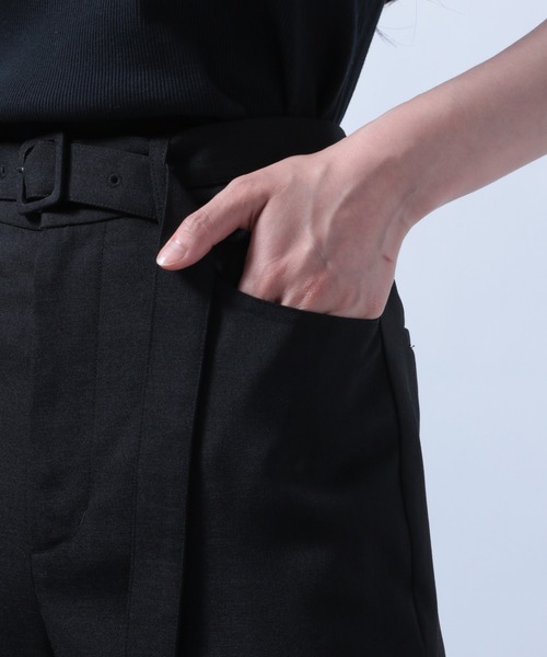 HARE（ハレ）の「リネンライクフレアパンツ(HARE)（スラックス・レディース・ブラック/テラコッタ・S/M）」の13枚目の写真