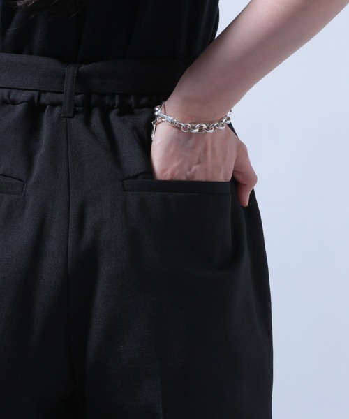 HARE（ハレ）の「リネンライクフレアパンツ(HARE)（スラックス・レディース・ブラック/テラコッタ・S/M）」の15枚目の写真