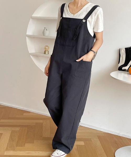 fd style（エフディ スタイル）の「[FD]ポケットサスペンダーパンツ（サロペット/オーバーオール・レディース・カーキ/ライトイエロー・FREE）」の12枚目の写真