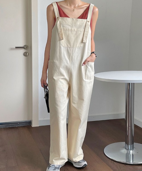 fd style（エフディ スタイル）の「[FD]ポケットサスペンダーパンツ（サロペット/オーバーオール・レディース・カーキ/ライトイエロー・FREE）」の11枚目の写真