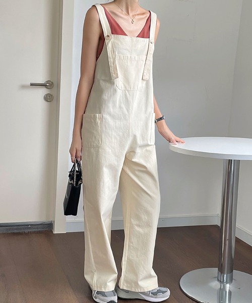 fd style（エフディ スタイル）の「[FD]ポケットサスペンダーパンツ（サロペット/オーバーオール・レディース・カーキ/ライトイエロー・FREE）」の9枚目の写真