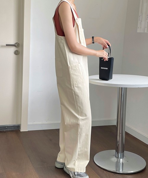 fd style（エフディ スタイル）の「[FD]ポケットサスペンダーパンツ（サロペット/オーバーオール・レディース・カーキ/ライトイエロー・FREE）」の15枚目の写真