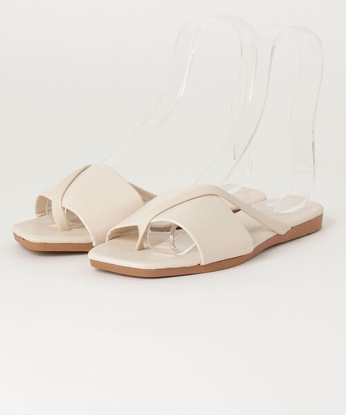 SFW（エスエフダブリュー）の「親指クロスミュール フラット 1.5cm（サンダル・レディース・グリーン/ブルー/ベージュ/ブラック/ピンク・39/40/41/36/37/38）」の6枚目の写真