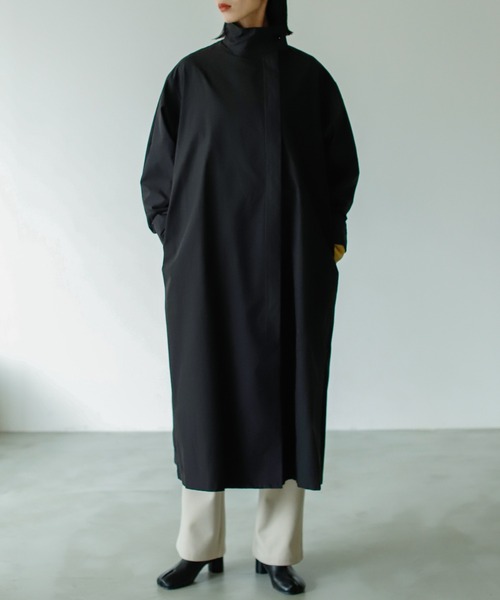 VACANCY（ヴァカンシー）の「スタンドネックフレアコート（トレンチコート・レディース・ブラック/ブラウン・FREE）」の15枚目の写真