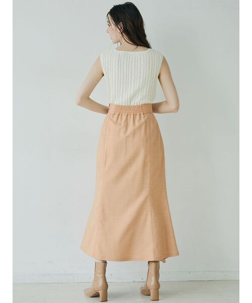 LAGUNAMOON（ラグナムーン）の「ラッフルマーメイドスカート（スカート・レディース・ブラウン/オレンジ/アイボリー・SMALL/MEDIUM）」の6枚目の写真