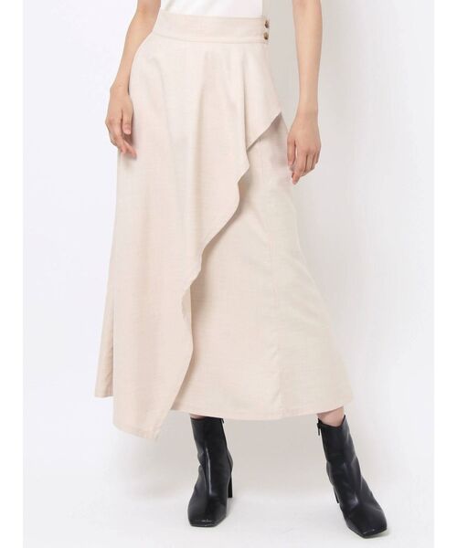 LAGUNAMOON（ラグナムーン）の「ラッフルマーメイドスカート（スカート・レディース・ブラウン/オレンジ/アイボリー・SMALL/MEDIUM）」の15枚目の写真