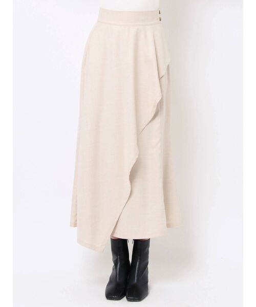 LAGUNAMOON（ラグナムーン）の「ラッフルマーメイドスカート（スカート・レディース・ブラウン/オレンジ/アイボリー・SMALL/MEDIUM）」の16枚目の写真