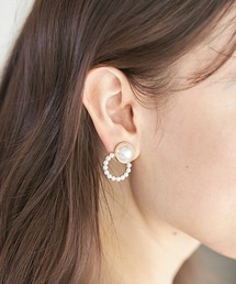 Cookie Chocolate | パールサークルピアス(ピアス(両耳用))