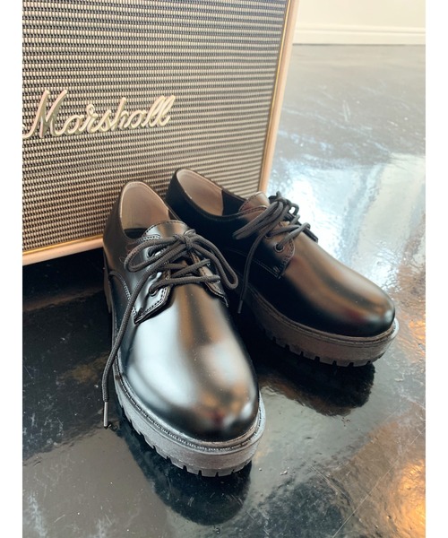 INGNI（イング）の「3ホール厚底レースアップシューズ（その他シューズ・レディース・ブラック/ブラウン・M/L）」の2枚目の写真