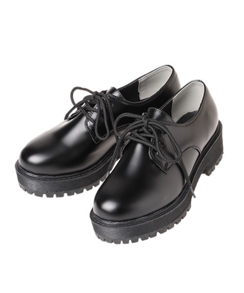 INGNI（イング）の「3ホール厚底レースアップシューズ（その他シューズ・レディース・ブラック/ブラウン・M/L）」の3枚目の写真