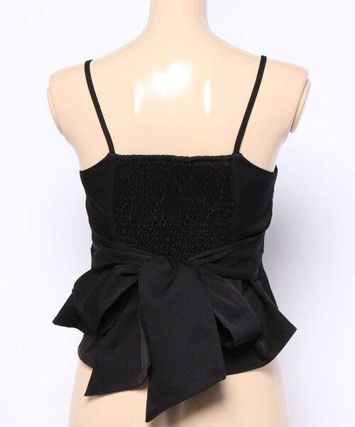 one way（ワンウェイ）の「【oneway Jeans】ウエストリボンペプラムキャミトップス（キャミソール・レディース・ダークグリーン/ベージュ/ブラック/ブラウン系その他/ホワイト・FREE）」の7枚目の写真