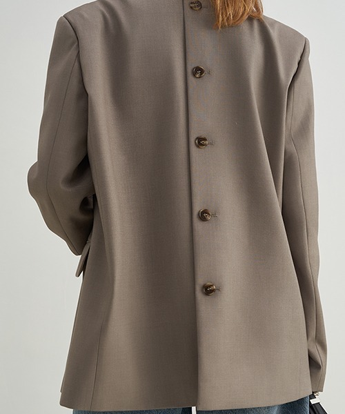 Fano Studios（ファノ ストゥディオズ）の「【Fano Studios】Back button tailored jacket FX21W011（テーラードジャケット・レディース・ライトブラウン・S/M/L）」の8枚目の写真