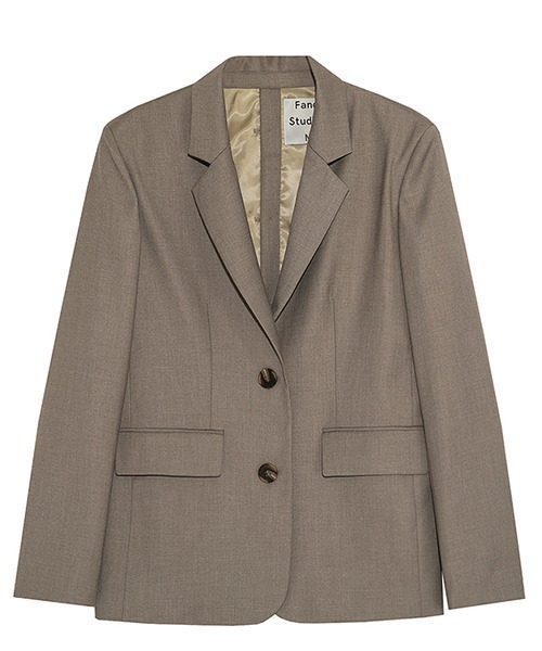 Fano Studios（ファノ ストゥディオズ）の「【Fano Studios】Back button tailored jacket FX21W011（テーラードジャケット・レディース・ライトブラウン・S/M/L）」の10枚目の写真