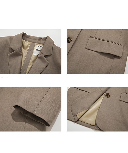Fano Studios（ファノ ストゥディオズ）の「【Fano Studios】Back button tailored jacket FX21W011（テーラードジャケット・レディース・ライトブラウン・S/M/L）」の12枚目の写真