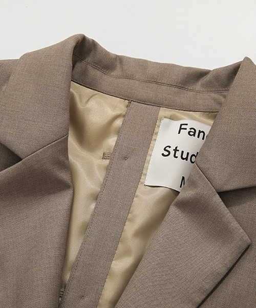 Fano Studios（ファノ ストゥディオズ）の「【Fano Studios】Back button tailored jacket FX21W011（テーラードジャケット・レディース・ライトブラウン・S/M/L）」の13枚目の写真