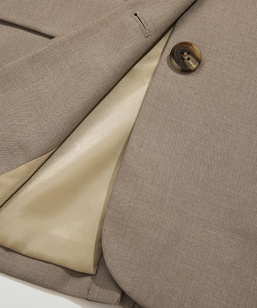 Fano Studios（ファノ ストゥディオズ）の「【Fano Studios】Back button tailored jacket FX21W011（テーラードジャケット・レディース・ライトブラウン・S/M/L）」の15枚目の写真