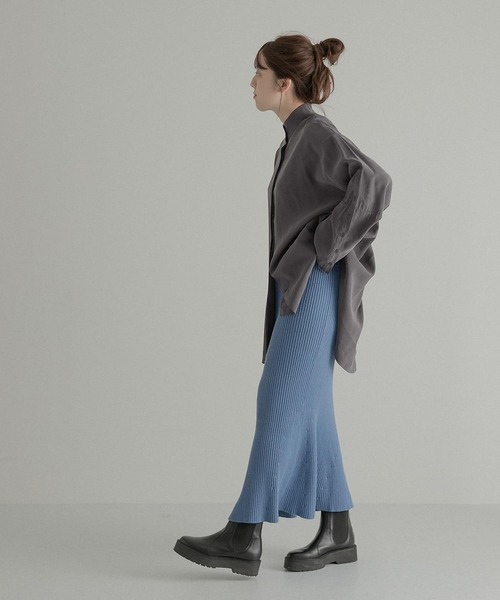 LAATO(ラート)の「HIGH NECK LANTAN BLOUSE(シャツ/ブラウス・レディース・オフホワイト/チャコールグレー・FREE)」の16枚目の写真