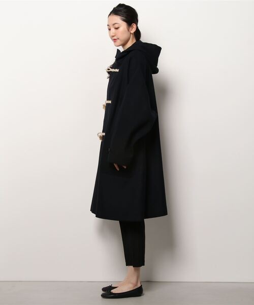 HAVERSACK(ハバーザック)の「HAVERSACK / ヴィンテージメルトンダッフルコート<WOMEN>(その他アウター・レディース・ネイビー・2)」の3枚目の写真