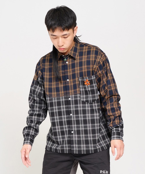 P.A.M.（パム）の「P.A.M. OLD TIMBERS CHECK LS SHIRT (3682)（シャツ/ブラウス・メンズ・チェック・MEDIUM）」の2枚目の写真