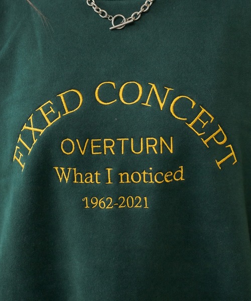 RASVOA(ラスボア)の「配色ビンテージロゴビッグスェット(スウェット・レディース・オフホワイト/グリーン/ブラック・FREE)」の19枚目の写真