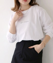 HER CLOSET | 【HERCLOSET】カリグラフィーロゴロンT(Tシャツ/カットソー)