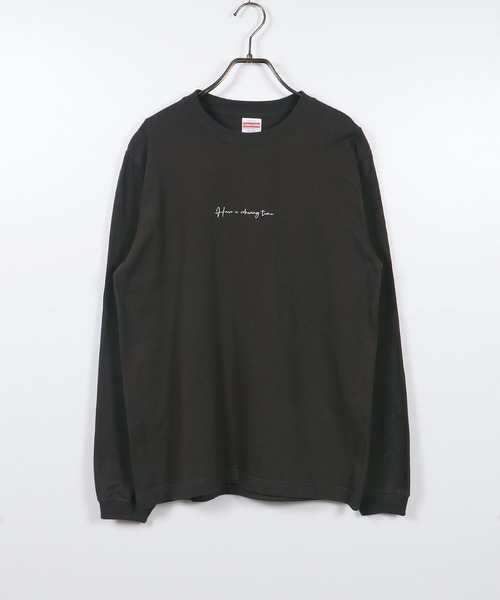 HER CLOSET(ハークローゼット)の「【HERCLOSET】WEB限定カリグラフィーロゴロンT(Tシャツ/カットソー・レディース・ホワイト/チャコールグレー/ブラック・S/M/L)」の4枚目の写真