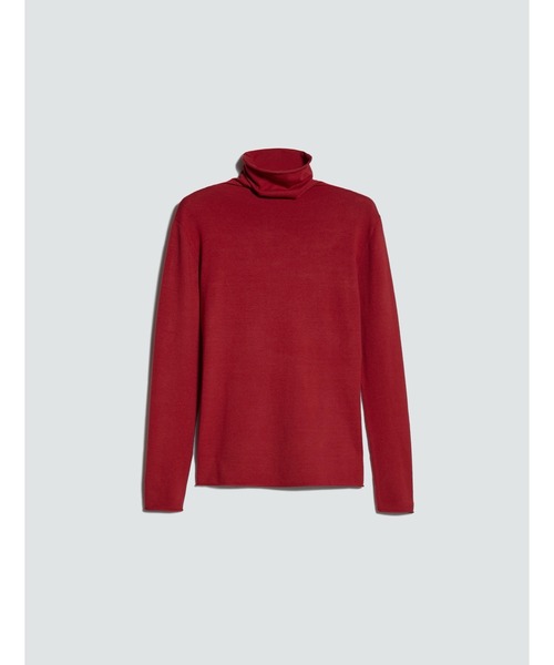 MAX&Co.（マックス アンド コー）の「MAX＆Co. [サガーチェ] ハイネック ストレッチ ニット（ニット/セーター・レディース・レッド/ライトグリーン・SMALL/MEDIUM/LARGE）」の3枚目の写真