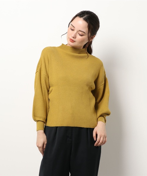 libelle more(リベル モア)の「12Gスフレニット バルーン袖プルオーバー(ニット/セーター・レディース・モカ/ブラック/ラベンダー/マスタード/ベージュ・L/M)」の18枚目の写真