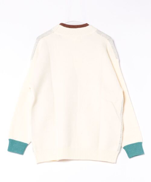 HOOK（フック）の「【HOOK】マフラーを巻いているクマニット風スウェット (AW)（ニット/セーター・メンズ・ブラック/グリーン/ベージュ/グリーン系その他/ベージュ系その他/ブラック系その他・M/XL/XXL/L）」の10枚目の写真