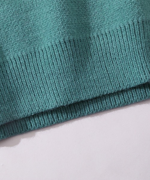 HOOK（フック）の「【HOOK】マフラーを巻いているクマニット風スウェット (AW)（ニット/セーター・メンズ・ブラック/グリーン/ベージュ/グリーン系その他/ベージュ系その他/ブラック系その他・M/XL/XXL/L）」の12枚目の写真