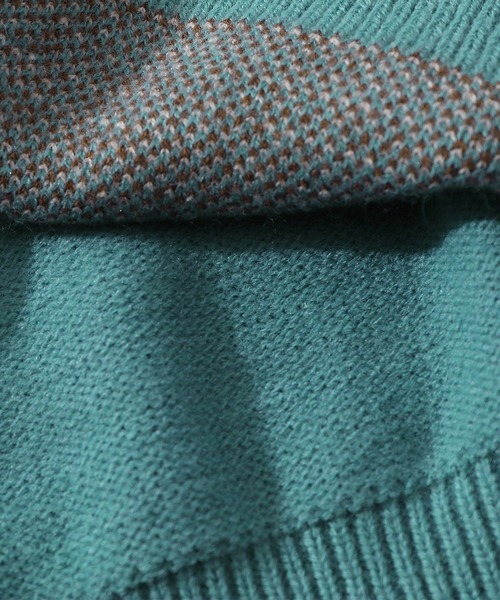 HOOK（フック）の「【HOOK】マフラーを巻いているクマニット風スウェット (AW)（ニット/セーター・メンズ・ブラック/グリーン/ベージュ/グリーン系その他/ベージュ系その他/ブラック系その他・M/XL/XXL/L）」の14枚目の写真